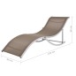 vidaXL Tumbonas plegables 2 unidades textilene gris topo vidaXL Tumbonas plegables 2 unidades textilene gris topo