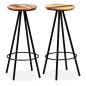 vidaXL Taburetes de cocina 2 unidades madera maciza reciclada vidaXL Taburetes de cocina 2 unidades madera maciza reciclada