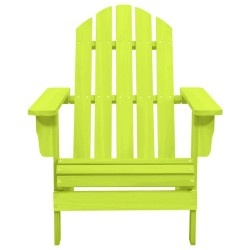 vidaXL Silla de jardín Adirondack madera maciza de abeto verde