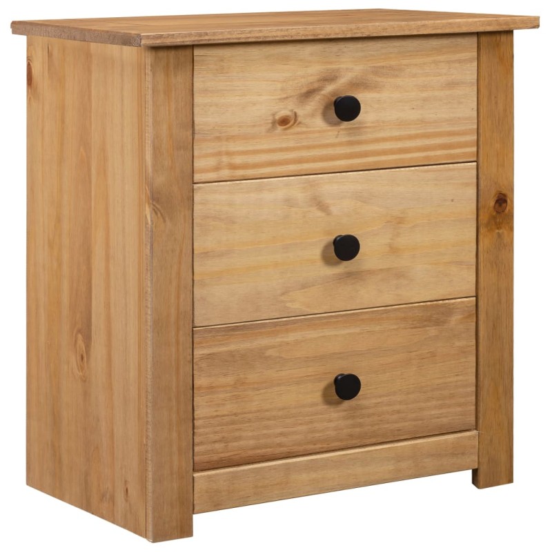 vidaXL Mesita de noche de madera maciza pino estilo Panamá 46x40x57 cm vidaXL Mesita de noche de madera maciza pino estilo Panamá 46x40x57 cm