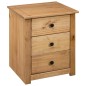 vidaXL Mesita de noche de madera maciza pino estilo Panamá 46x40x57 cm vidaXL Mesita de noche de madera maciza pino estilo Panamá 46x40x57 cm
