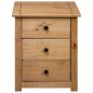 vidaXL Mesita de noche de madera maciza pino estilo Panamá 46x40x57 cm vidaXL Mesita de noche de madera maciza pino estilo Panamá 46x40x57 cm