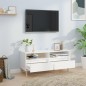 vidaXL Mueble de TV madera contrachapada blanco brillo 100x34,5x44,5cm vidaXL Mueble de TV madera contrachapada blanco brillo 100x34,5x44,5cm