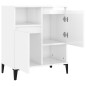 vidaXL Aparador de madera contrachapada blanco brillante 60x35x70 cm vidaXL Aparador de madera contrachapada blanco brillante 60x35x70 cm