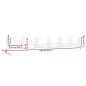 vidaXL Cesta de gaviones forma de U 2 postes de hierro 740x20x100 cm vidaXL Cesta de gaviones forma de U 2 postes de hierro 740x20x100 cm