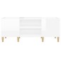 vidaXL Mueble discos madera contrachapada blanco brillo 121x38x48 cm vidaXL Mueble discos madera contrachapada blanco brillo 121x38x48 cm