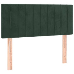 vidaXL Cabecero de terciopelo verde oscuro 100x5x78/88 cm
