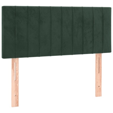 vidaXL Cabecero de terciopelo verde oscuro 100x5x78/88 cm