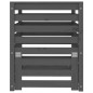 vidaXL Compostador de madera maciza de pino gris 63,5x63,5x77,5 cm vidaXL Compostador de madera maciza de pino gris 63,5x63,5x77,5 cm