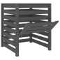 vidaXL Compostador de madera maciza de pino gris 63,5x63,5x77,5 cm vidaXL Compostador de madera maciza de pino gris 63,5x63,5x77,5 cm