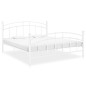 vidaXL Estructura de cama de metal blanco 160x200 cm vidaXL Estructura de cama de metal blanco 160x200 cm