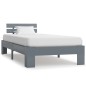 vidaXL Estructura de cama de madera maciza de pino gris 100x200 cm vidaXL Estructura de cama de madera maciza de pino gris 100x200 cm