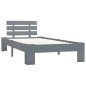 vidaXL Estructura de cama de madera maciza de pino gris 100x200 cm vidaXL Estructura de cama de madera maciza de pino gris 100x200 cm