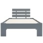 vidaXL Estructura de cama de madera maciza de pino gris 100x200 cm vidaXL Estructura de cama de madera maciza de pino gris 100x200 cm