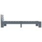 vidaXL Estructura de cama de madera maciza de pino gris 100x200 cm vidaXL Estructura de cama de madera maciza de pino gris 100x200 cm