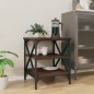 vidaXL Mesa auxiliar madera contrachapada marrón roble 40x42x50 cm