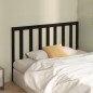 vidaXL Cabecero de cama madera maciza de pino negro 146x4x100 cm vidaXL Cabecero de cama madera maciza de pino negro 146x4x100 cm