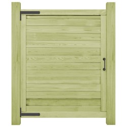 vidaXL Puerta de valla de jardín madera pino impregnada 125x100 cm