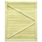 vidaXL Puerta de valla de jardín madera pino impregnada 125x100 cm vidaXL Puerta de valla de jardín madera pino impregnada 125x100 cm