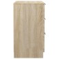 vidaXL Mesitas de noche 2 unidades color roble Sonoma 40x36x65 cm vidaXL Mesitas de noche 2 unidades color roble Sonoma 40x36x65 cm