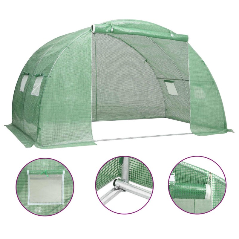 vidaXL Invernadero 8 m² 2x4x2 m vidaXL Invernadero 8 m² 2x4x2 m