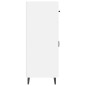 vidaXL Aparador de madera contrachapada blanco brillante 69,5x34x90 cm vidaXL Aparador de madera contrachapada blanco brillante 69,5x34x90 cm