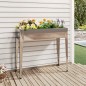 vidaXL Jardinera de acero galvanizado 100,5x40,5x90 cm vidaXL Jardinera de acero galvanizado 100,5x40,5x90 cm