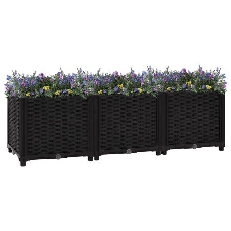 vidaXL Arriate 120x40x38 cm polipropileno