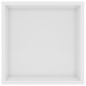 vidaXL Mueble de pared para TV contrachapada blanco brillo 102x35x35cm