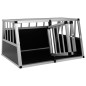 vidaXL Jaula de perro con puerta doble 89x69x50 cm vidaXL Jaula de perro con puerta doble 89x69x50 cm