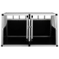 vidaXL Jaula de perro con puerta doble 89x69x50 cm vidaXL Jaula de perro con puerta doble 89x69x50 cm