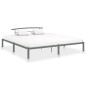 vidaXL Estructura de cama de metal gris 180x200 cm vidaXL Estructura de cama de metal gris 180x200 cm