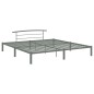 vidaXL Estructura de cama de metal gris 180x200 cm vidaXL Estructura de cama de metal gris 180x200 cm