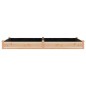 vidaXL Jardinera arriate con forro madera maciza abeto 240x120x25 cm vidaXL Jardinera arriate con forro madera maciza abeto 240x120x25 cm