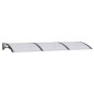 vidaXL Marquesina de puerta policarbonato negro 300x100 cm