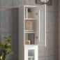 vidaXL Armario de pared colgante blanco 34,5x34x90 cm