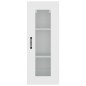 vidaXL Armario de pared colgante blanco 34,5x34x90 cm