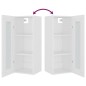 vidaXL Armario de pared colgante blanco 34,5x34x90 cm