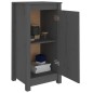 vidaXL Aparador de madera maciza de pino gris 40x35x80 cm vidaXL Aparador de madera maciza de pino gris 40x35x80 cm
