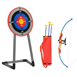 vidaXL Juego de tiro con arco de arco y flecha para niños con objetivo