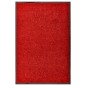 vidaXL Felpudo lavable rojo 60x90 cm vidaXL Felpudo lavable rojo 60x90 cm