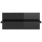 vidaXL Estantes de pared 2 unidades negro brillo 40x11,5x18 cm