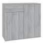 vidaXL Aparador de madera contrachapada gris Sonoma 80x36x75 cm vidaXL Aparador de madera contrachapada gris Sonoma 80x36x75 cm