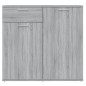 vidaXL Aparador de madera contrachapada gris Sonoma 80x36x75 cm vidaXL Aparador de madera contrachapada gris Sonoma 80x36x75 cm