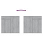 vidaXL Aparador de madera contrachapada gris Sonoma 80x36x75 cm vidaXL Aparador de madera contrachapada gris Sonoma 80x36x75 cm