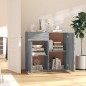 vidaXL Aparador de madera contrachapada gris Sonoma 80x36x75 cm vidaXL Aparador de madera contrachapada gris Sonoma 80x36x75 cm