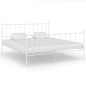 vidaXL Estructura de cama de metal blanco 140x200 cm vidaXL Estructura de cama de metal blanco 140x200 cm