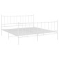 vidaXL Estructura de cama de metal blanco 140x200 cm vidaXL Estructura de cama de metal blanco 140x200 cm