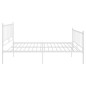 vidaXL Estructura de cama de metal blanco 140x200 cm vidaXL Estructura de cama de metal blanco 140x200 cm