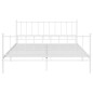 vidaXL Estructura de cama de metal blanco 140x200 cm vidaXL Estructura de cama de metal blanco 140x200 cm